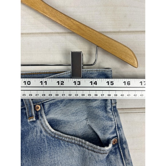 Vintage Levis 501 XX Jeans Mens 32x34 Light Blue Denim Made USA Distressed 90s - Picture 7 of 11